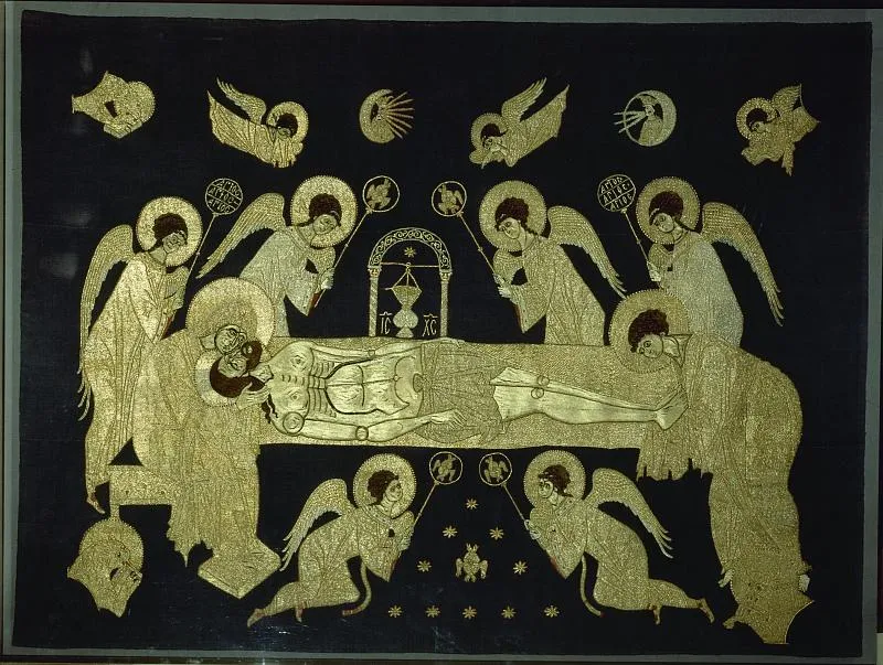 Положение во гроб. Шитая плащаница